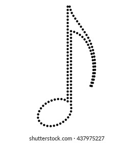 Music note sign