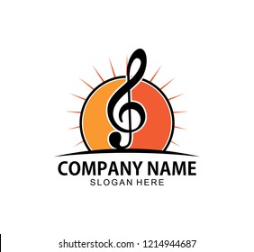 music note sign composition background vector illustration for poster,