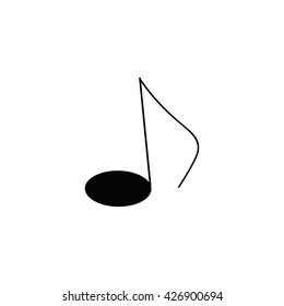 Music note sign icon