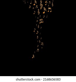 Music Note Signs and Symbols Background. Luxury Cover Pattern Design. Glitter Note Icons Texture. Fashion, Fabric Print Design Background.