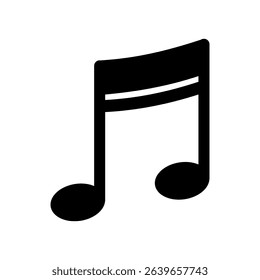 Music note - simple vector icon