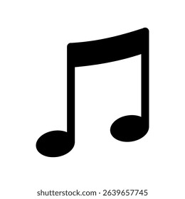 Music note - simple vector icon