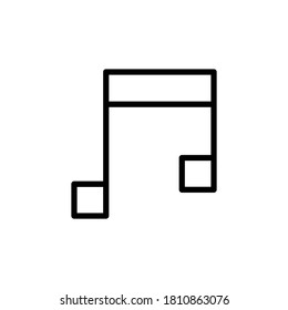Music, note, song vector icon