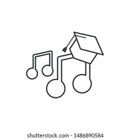 music note sound isolated icon