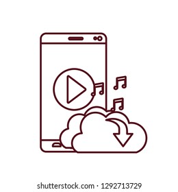 music note with speech bubble isolated icon