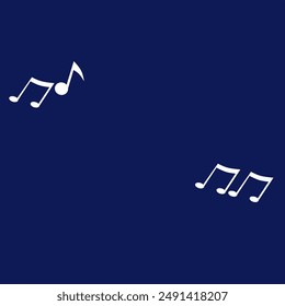 The music note symbol, with a blank area in the middle, is suitable for national or world music day content