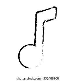 Music note symbol icon vector illustration graphic design