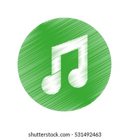 Music note symbol icon vector illustration graphic design