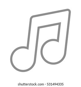 Music note symbol icon vector illustration graphic design