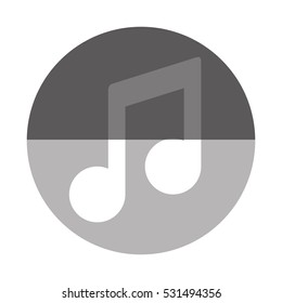 Music note symbol icon vector illustration graphic design