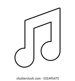 Music note symbol icon vector illustration graphic design