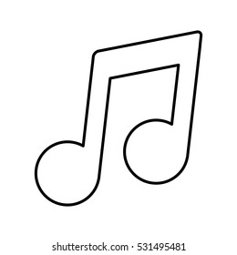Music note symbol icon vector illustration graphic design