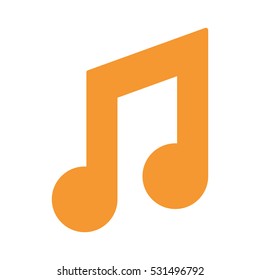 Music note symbol icon vector illustration graphic design