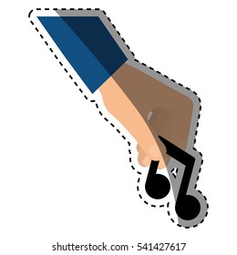 Music note symbol icon vector illustration graphic