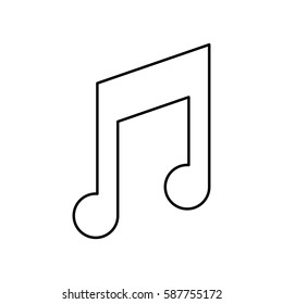 Music note symbol icon vector illustration graphic design
