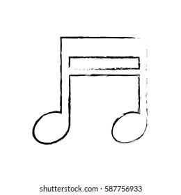 Music note symbol icon vector illustration graphic design