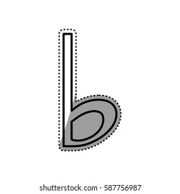Music note symbol icon vector illustration graphic design