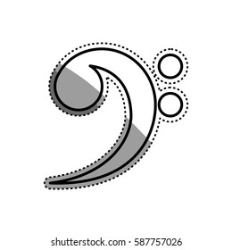 Music note symbol icon vector illustration graphic design