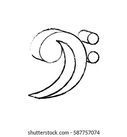 Music note symbol icon vector illustration graphic design
