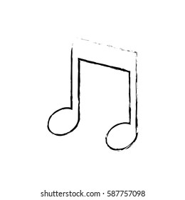 Music note symbol icon vector illustration graphic design