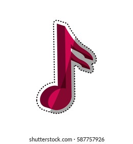 Music note symbol icon vector illustration graphic design