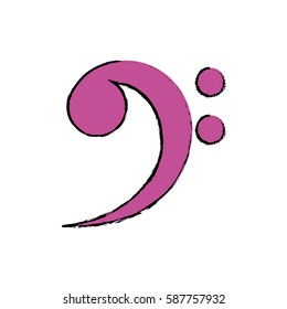 Music note symbol icon vector illustration graphic design