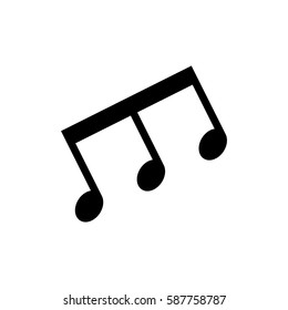 Music note symbol icon vector illustration graphic design