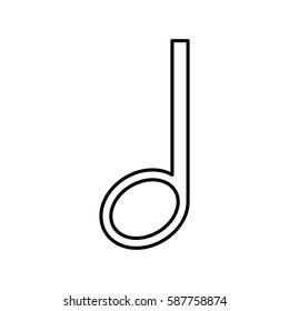 Music note symbol icon vector illustration graphic design