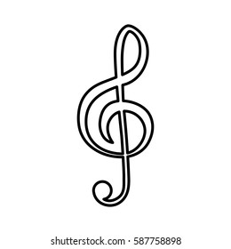 Music note symbol icon vector illustration graphic design
