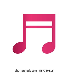 Music note symbol icon vector illustration graphic design