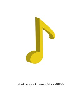 Music note symbol icon vector illustration graphic design