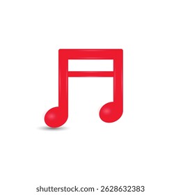 music note symbol sound element design
