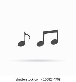 Music note symbol. Vector illustration