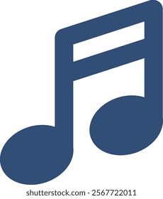 Music note symbol vector illustration