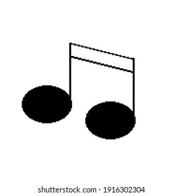 Símbolo de nota musical vector, Badung 14 de febrero de 2021
