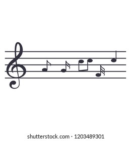 music note with symbols