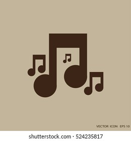 Music note symbols.