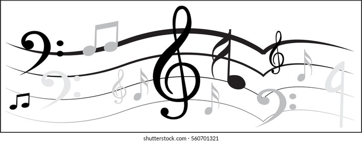 Music Note with Music Symbols