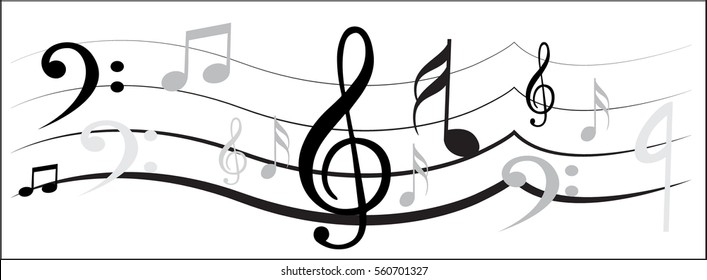 Music Note with Music Symbols