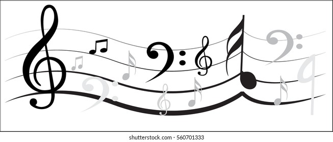 Music Note with Music Symbols