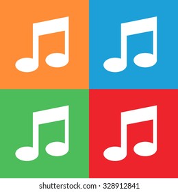 Music Note Symbols Background