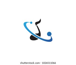 Music note symbols logo and icons template
