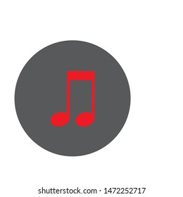 Music note symbols logo and icons template