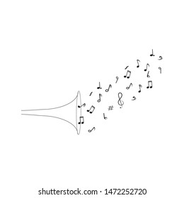 Music note symbols logo and icons template