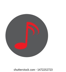 Music note symbols logo and icons template
