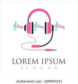 Music note symbols logo and icons template