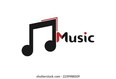 Music note symbols logo and icons template