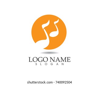 Music Note Symbols Logo And Icons Template
