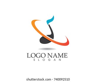 Music note symbols logo and icons template

