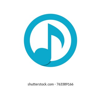 Music Note Symbols Logo Icons Template Stock Vector (Royalty Free ...